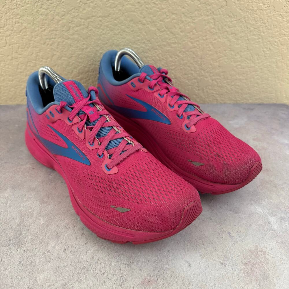 Brooks Ghost 15 Women's Size 11 B (Medium) Running Shoes Pink Glow Blue